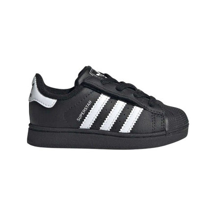 Front - Adidas Childrens/Kids Superstar Leather Shoes