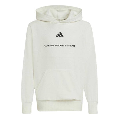 Front - Adidas Childrens/Kids Graphic Print Hoodie