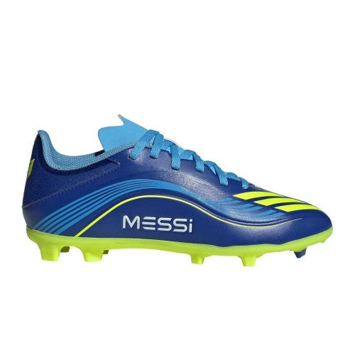 Front - Adidas Childrens/Kids League Lionel Messi Firm Ground Football Boots