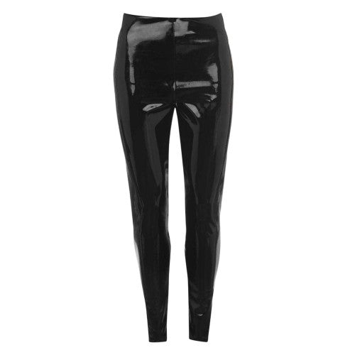 Front - Commando Womens/Ladies Faux Leather Stretch Leggings
