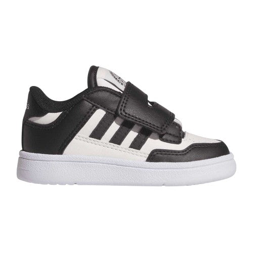 Front - Adidas Childrens/Kids Rapid Court 3 Stripes Low Trainers