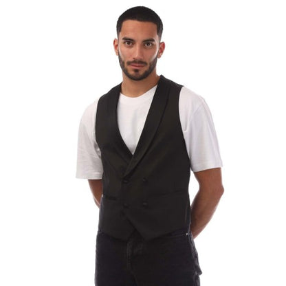 Front - Boss Mens Henry3 Waistcoat