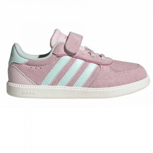 Front - Adidas Childrens/Kids Breaknet Sleek Suede Trainers