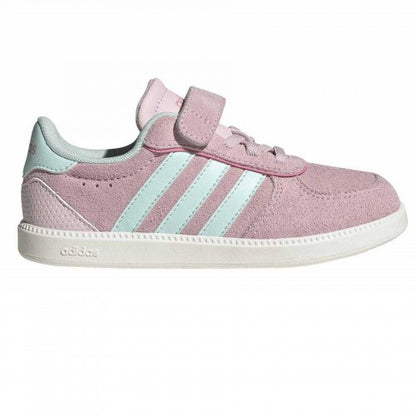 Front - Adidas Childrens/Kids Breaknet Sleek Suede Trainers