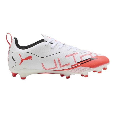 Front - Puma Childrens/Kids Ultra 5 Play Firm Ground Football Boots