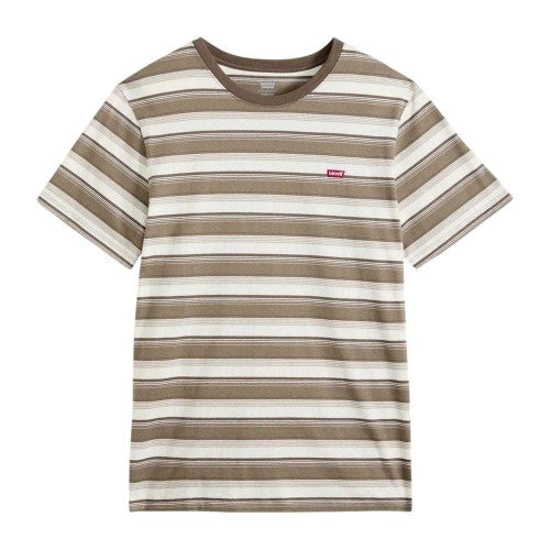 Front - Levis Mens Original Contrast Striped T-Shirt