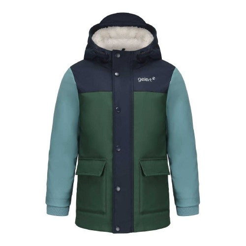 Front - Gelert Childrens/Kids Colour Block Hooded Regular Raincoat