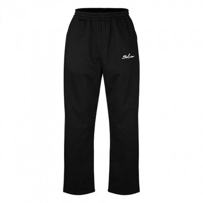Front - Belier Mens Fleece Logo Open Hem Joggers
