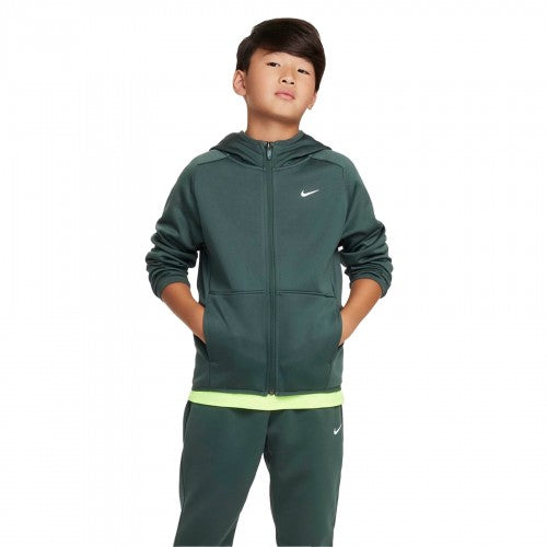 Front - Nike Childrens/Kids Therma Fit Long-Sleeved Full Zip Hoodie