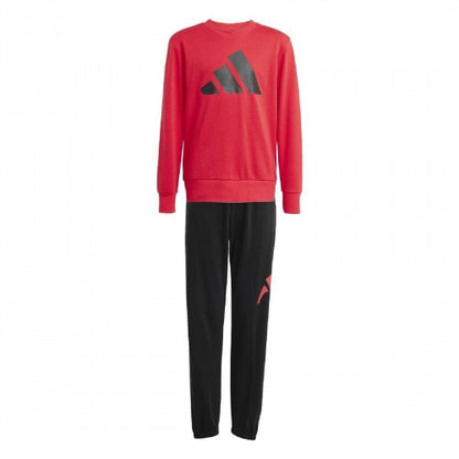 Front - Adidas Childrens/Kids Essentials Hoodie And Joggers Set