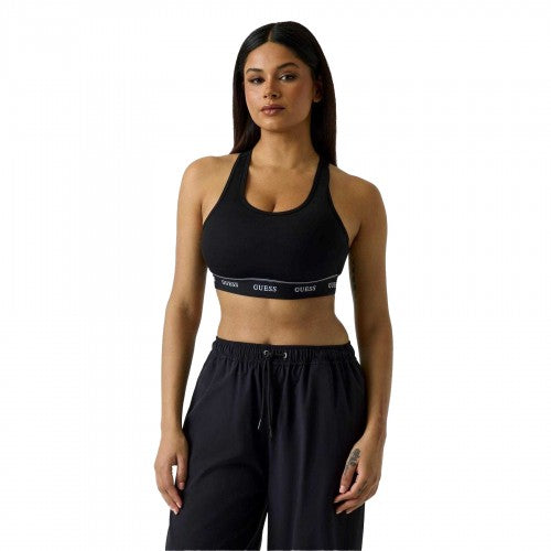 Front - Guess Womens/Ladies Alba Stretch Jersey Bralette
