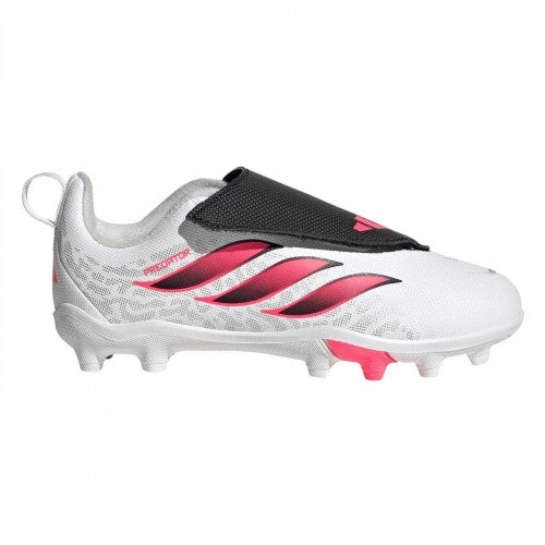Front - Predator Childrens/Kids Predator Laceless Firm Ground Football Boots