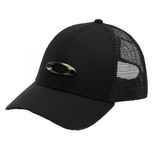 Front - Oakley Mens Eclipse Camo Trucker Cap