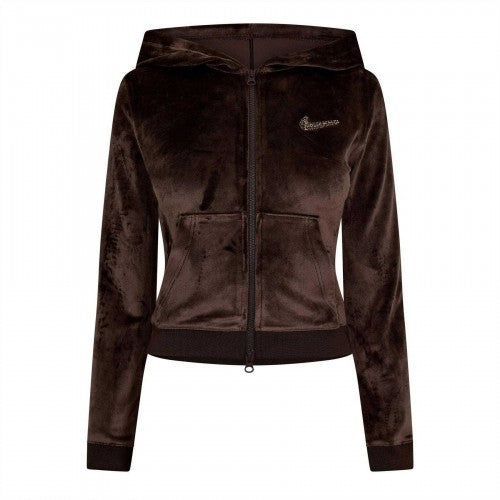 Front - Nike Womens/Ladies Swoosh Velour Full Zip Hoodie