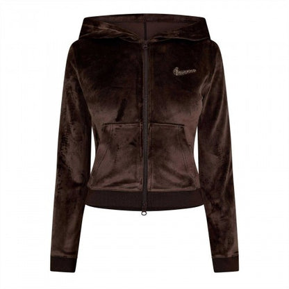 Front - Nike Womens/Ladies Swoosh Velour Full Zip Hoodie