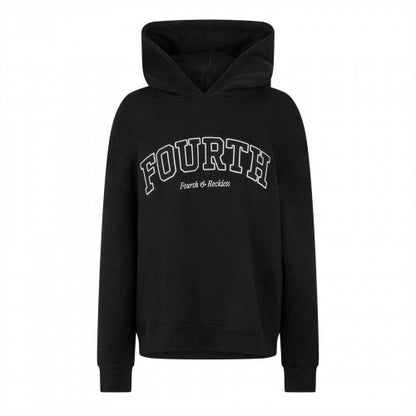 Front - 4th & Reckless Womens/Ladies Cara Lettering Relaxed Fit Hoodie