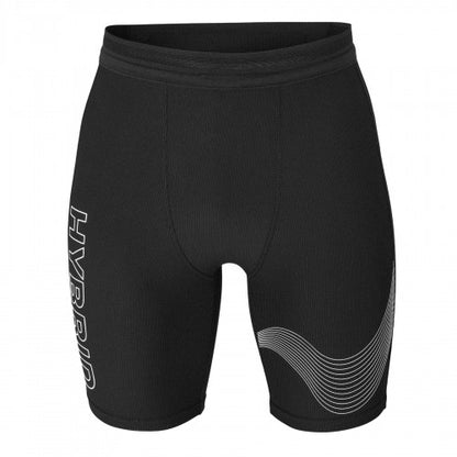 Front - Hybrid Performance Mens Half Length Legging Shorts