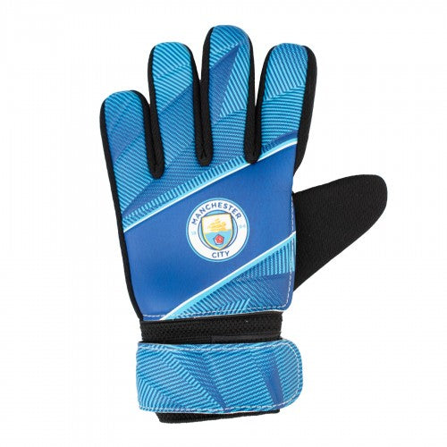 Front - Team Childrens/Kids Fuse Manchester City FC Goalkeeper Gloves