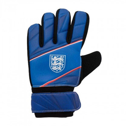 Front - Team Childrens/Kids Fuse England FA Goalkeeper Gloves