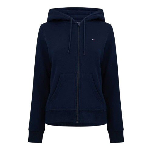 Front - Tommy Jeans Womens/Ladies Logo Full Zip Hoodie