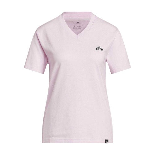 Front - Adidas Mens Slider V Neck T-Shirt