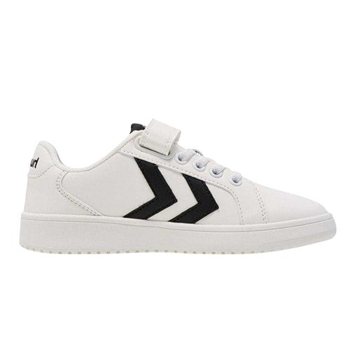 Front - Hummel Childrens/Kids Derby Flat Court Trainers