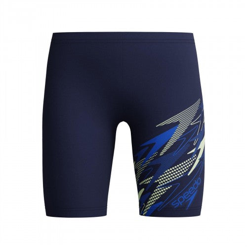Front - Speedo Boys Medley Eco EnduraFlex Swim Shorts