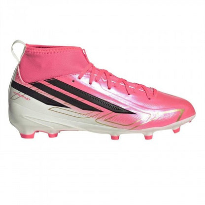 Front - Adidas Childrens/Kids League Multi Ground Mid Cut Football Boots