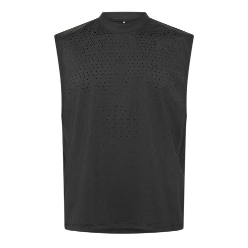 Front - Couture Club Mens Perforated Training Tank Top