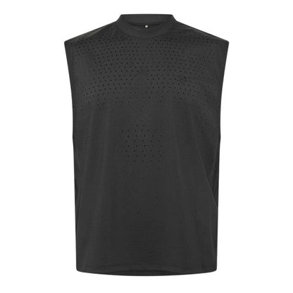 Front - Couture Club Mens Perforated Training Tank Top