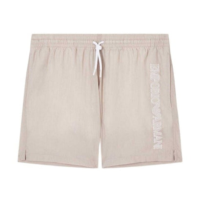 Front - Emporio Armani EA7 Mens Logo Swimming Trunks