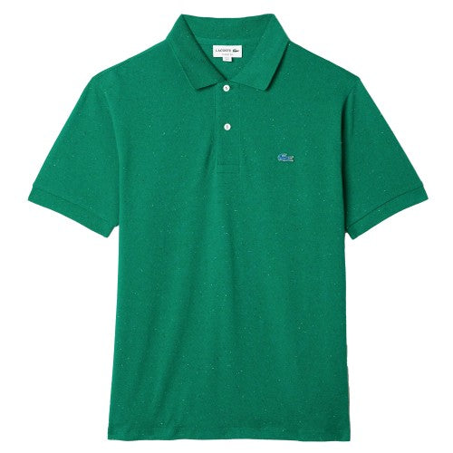 Front - Lacoste Mens Speckle Cotton Pique Classic Polo Shirt