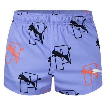 Front - Puma Mens Genie Logo Swim Shorts