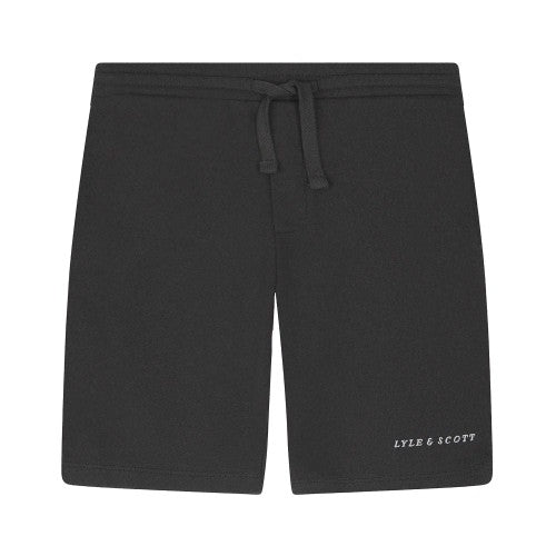 Front - Lyle & Scott Childrens/Kids Script Embroidered Sweat Shorts