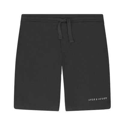 Front - Lyle & Scott Childrens/Kids Script Embroidered Sweat Shorts