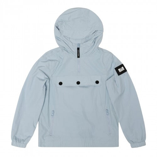Front - Weekend Offender Boys Hooded Quarter Zip Puffer Jacket