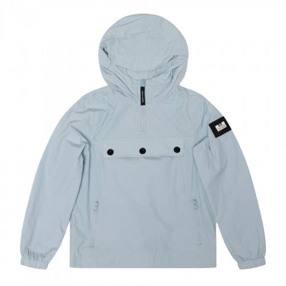 Front - Weekend Offender Boys Hooded Quarter Zip Puffer Jacket