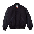 Front - Lacoste Mens Logo Full Zip Bomber Jacket