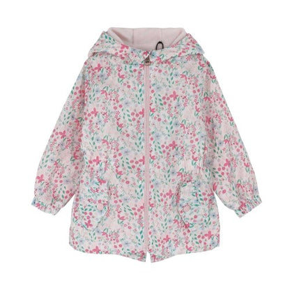 Front - Firetrap Girls Floral Hooded Anorak