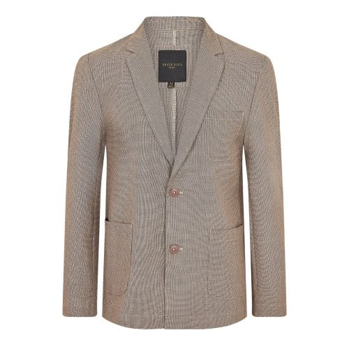 Front - Brave Soul Mens Checked Button Blazer