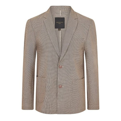 Front - Brave Soul Mens Checked Button Blazer