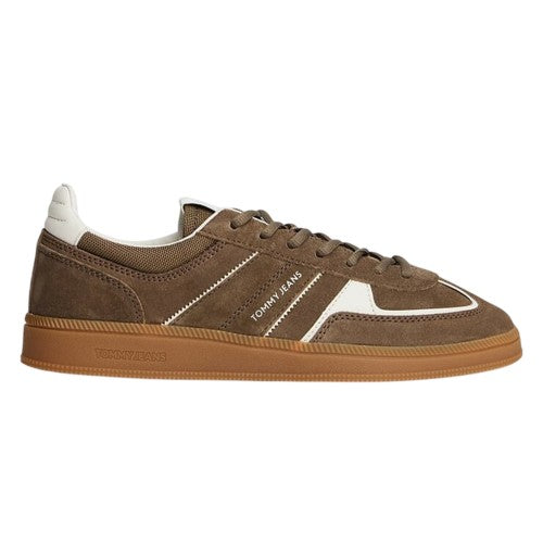 Front - Tommy Jeans Womens/Ladies Greenwich Suede Flat Trainers