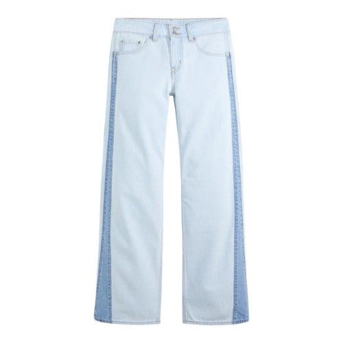 Front - Levis Womens/Ladies Side Stripe Low Rise Wide Leg Jeans