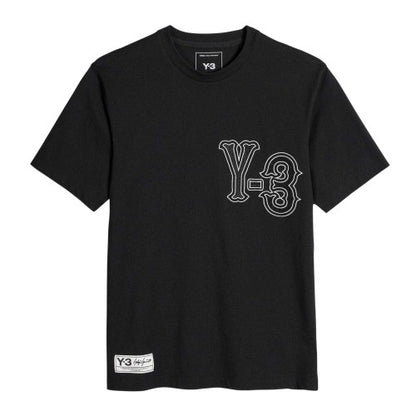 Front - Y-3 Mens Elite 5 Gfx Logo T-Shirt