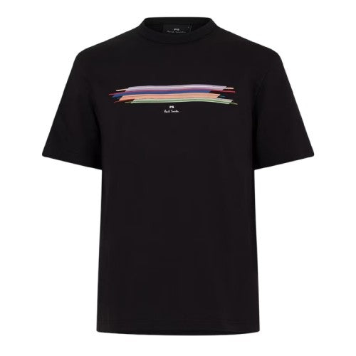 Front - Paul Smith Mens Striped Logo T-Shirt