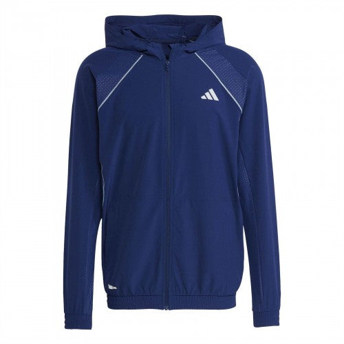 Front - Adidas Mens Tech Logo Technical Jacket