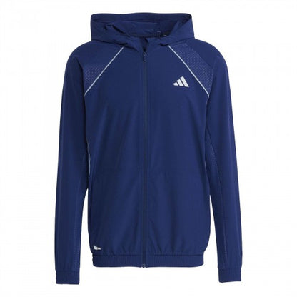 Front - Adidas Mens Tech Logo Technical Jacket