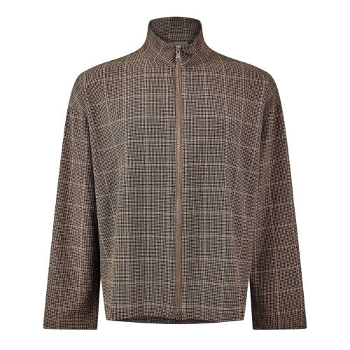Front - MKI MIYUKI ZOKU Mens Checked Overshirt