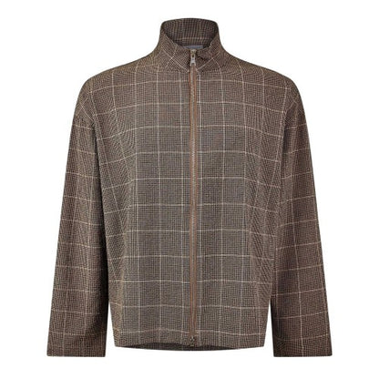 Front - MKI MIYUKI ZOKU Mens Checked Overshirt