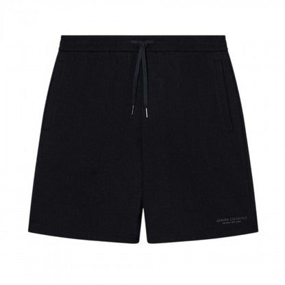 Front - Armani Exchange Mens Fleece Relaxed Fit Sweat Shorts